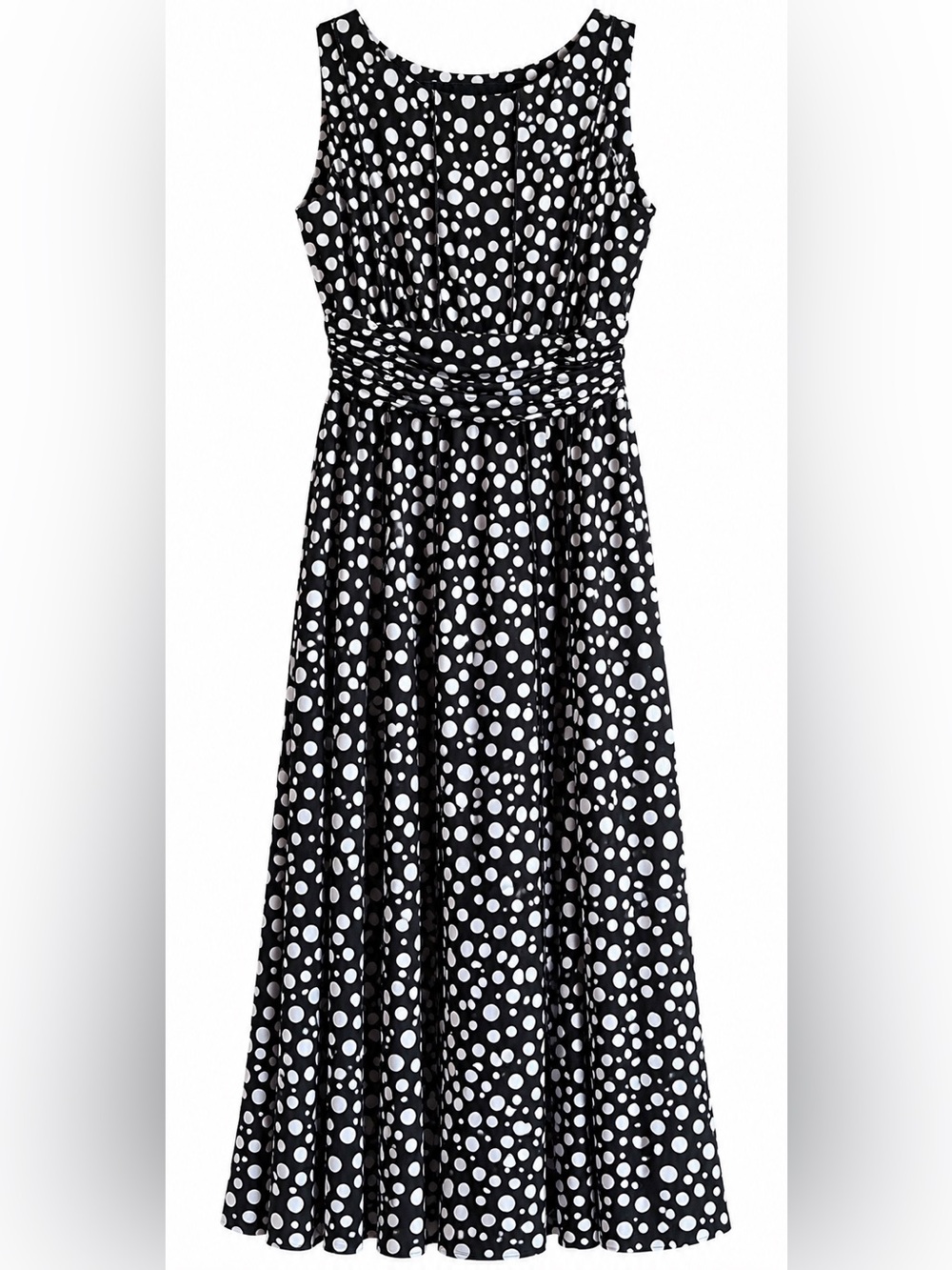 Perceptions New York Polka Dot Maxi Dress Size Medium
